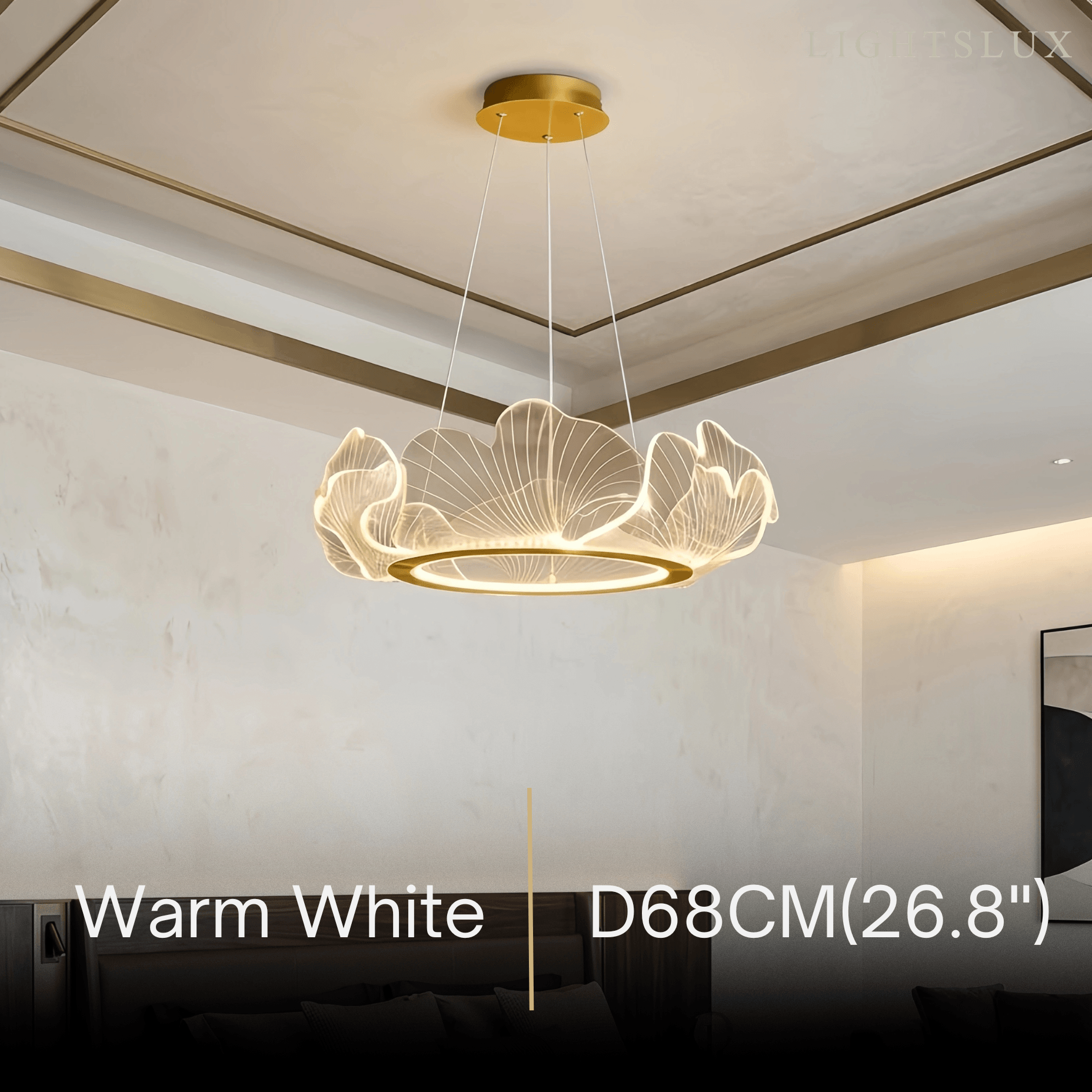Excelis Modern Metal/Acrylic Chandelier