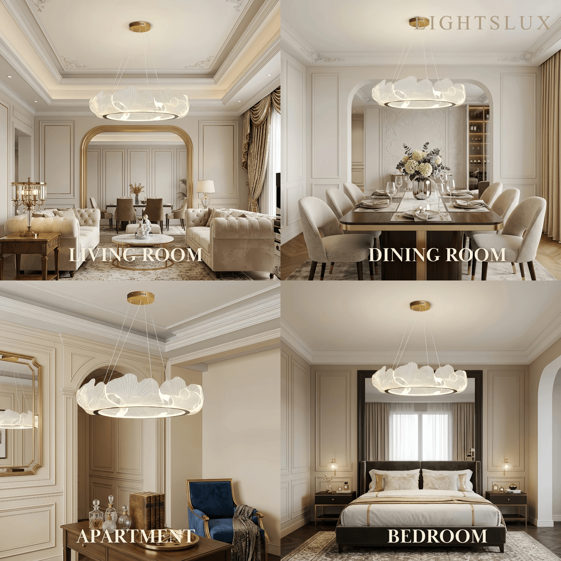 Excelis Modern Metal/Acrylic Chandelier