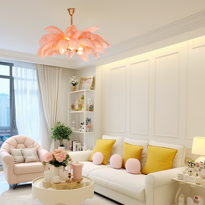 Art Deco Pendant Light — Pink