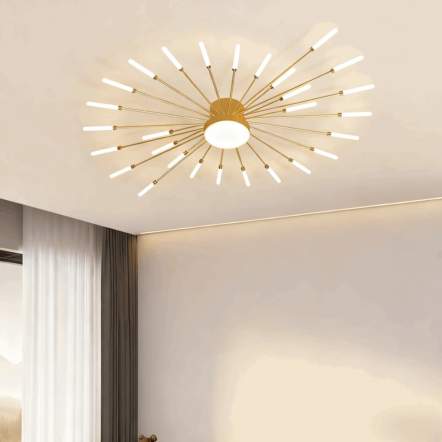 Nebula Moderne Feuerwerks-Deckenleuchte – Dimmbar fürs Schlafzimmer