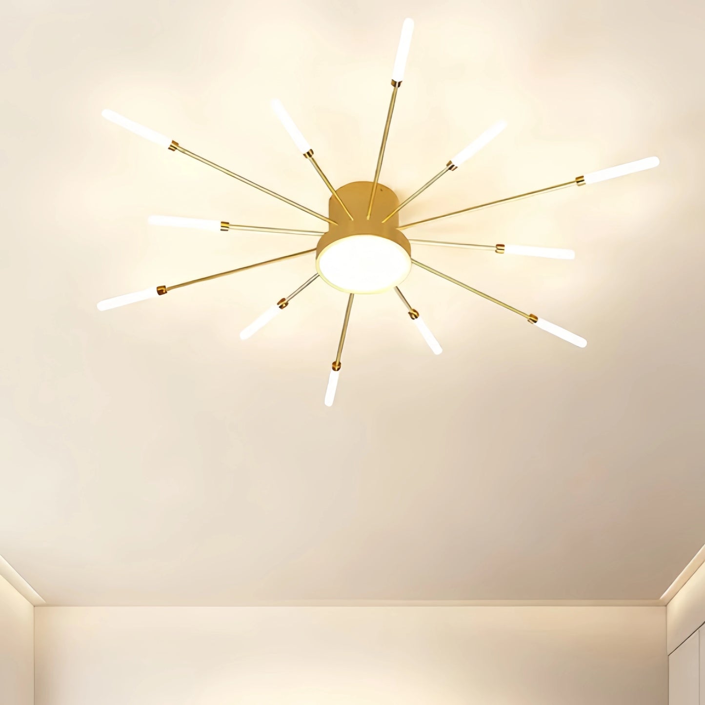 Nebula Modern Firework Ceiling Light – Dimmable for Bedroom