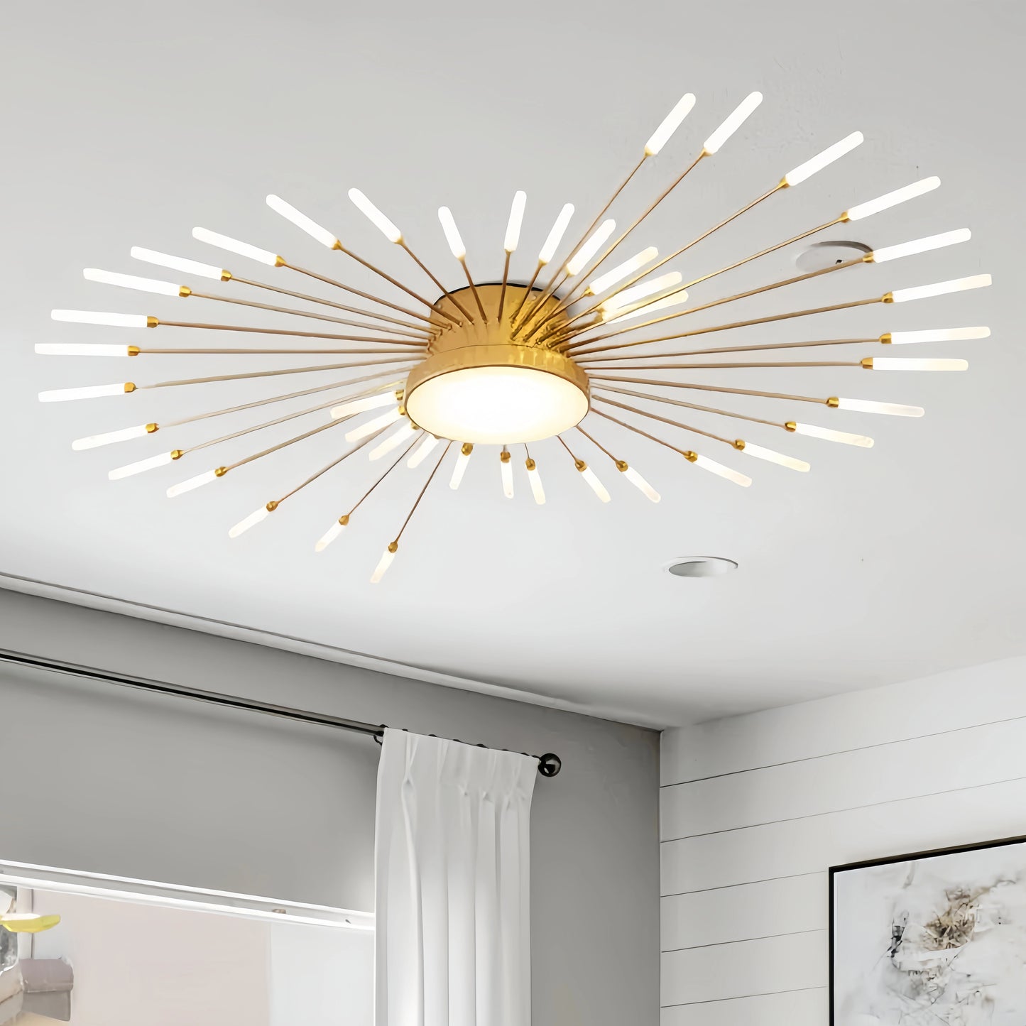 Nebula Modern Firework Ceiling Light – Dimmable for Bedroom