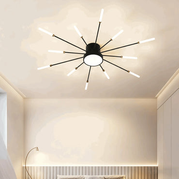 Nebula Modern Firework Ceiling Light – Dimmable for Bedroom