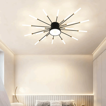 Nebula Moderne Feuerwerks-Deckenleuchte – Dimmbar fürs Schlafzimmer