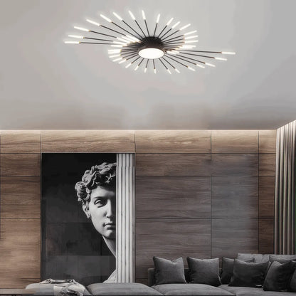 Nebula Moderne Feuerwerks-Deckenleuchte – Dimmbar fürs Schlafzimmer