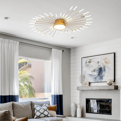 Nebula Moderne Feuerwerks-Deckenleuchte – Dimmbar fürs Schlafzimmer