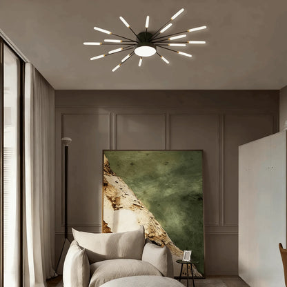 Nebula Moderne Feuerwerks-Deckenleuchte – Dimmbar fürs Schlafzimmer