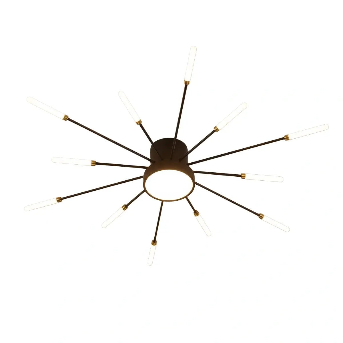Nebula Modern Firework Ceiling Light –  Gold/Black for Bedroom Dining Room Living Room