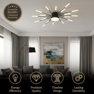 Nebula Modern Firework Ceiling Light –  Bedroom