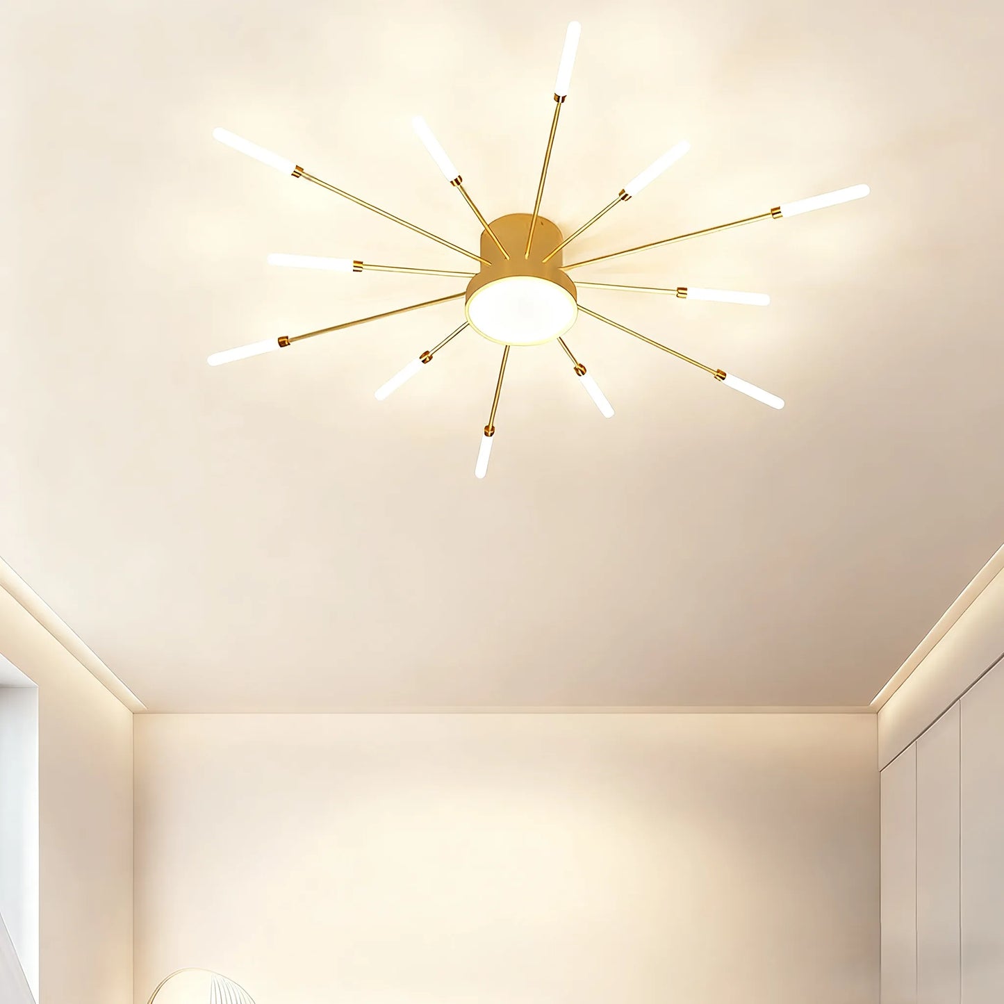 Nebula Moderne Feuerwerks-Deckenleuchte – Dimmbar fürs Schlafzimmer