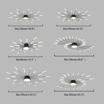 Minimalist Ceiling Light Fireworks has 6styles