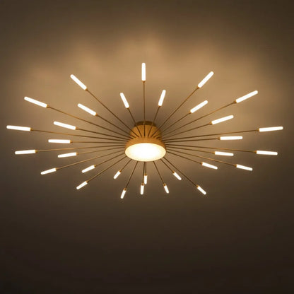 LZ193 Nebula Modern Firework Ceiling Light – Dimmable for Bedroom