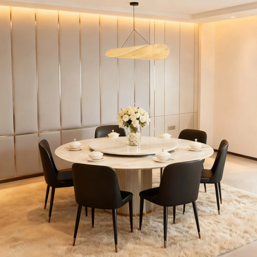 Pendant Light – Curved Metal Design for Dining Room