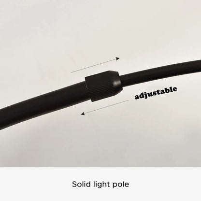 Modern Black Floor Lamp – Metal & Acrylic Curved