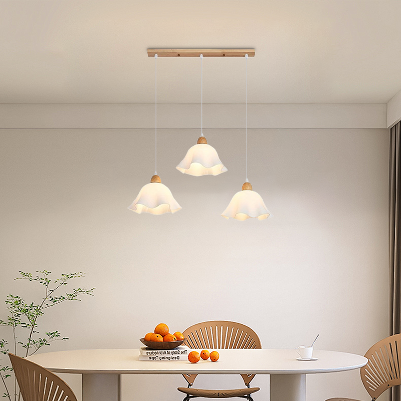 Nordic  Pendant Light Flower Dining Room 3 Head
