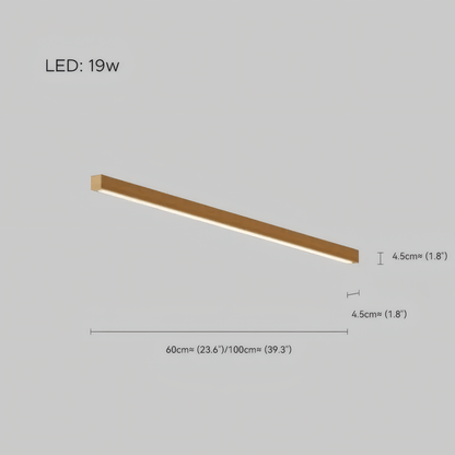Modern Ceiling Light Linear Size