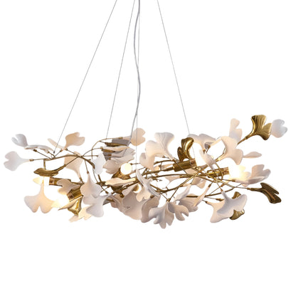Art Deco Petal-Shaped Chandelier