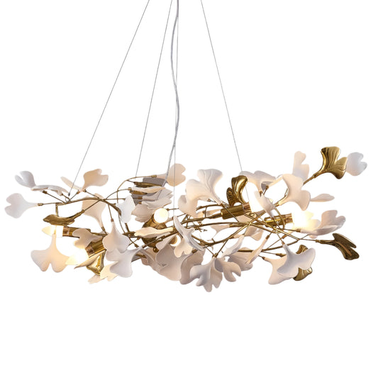 Art Deco Petal-Shaped Chandelier