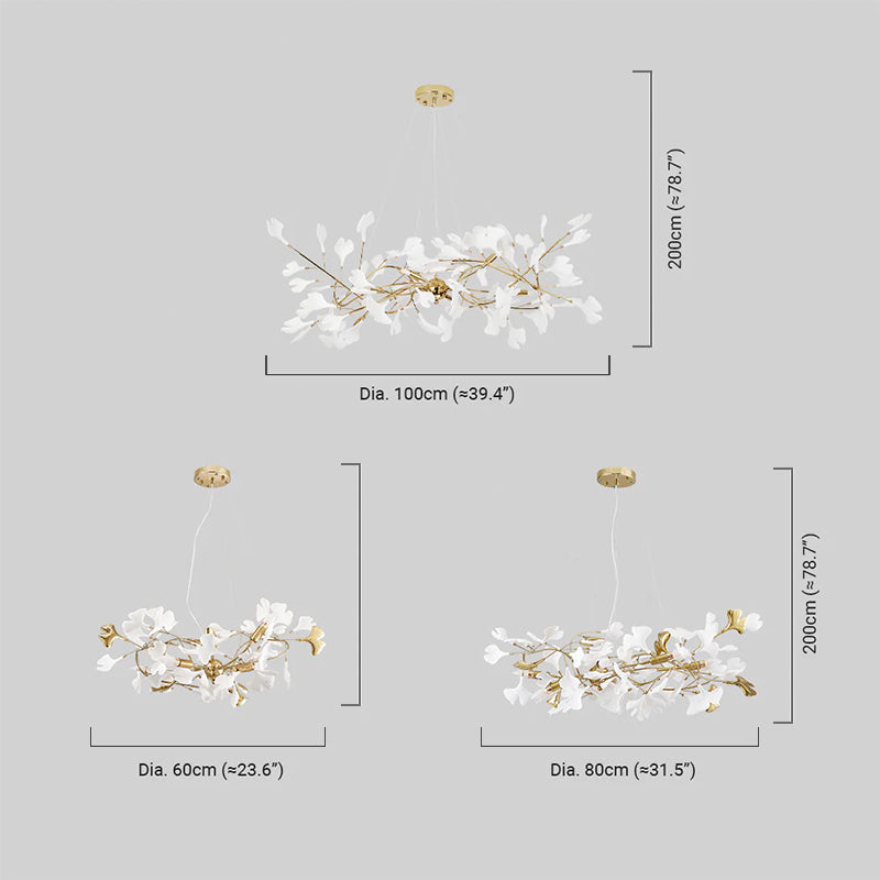 Art Deco Petal-Shaped Chandelier –  for Living Room