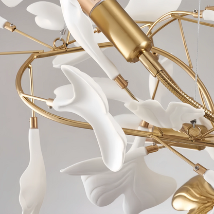 Excelis Art Deco Petal-Shaped Chandelier