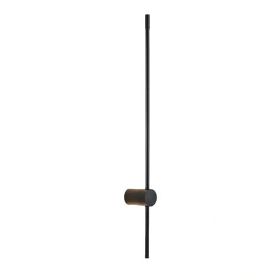 Lámpara de pared lineal minimalista Arcato – Luz moderna negra para salón/dormitorio