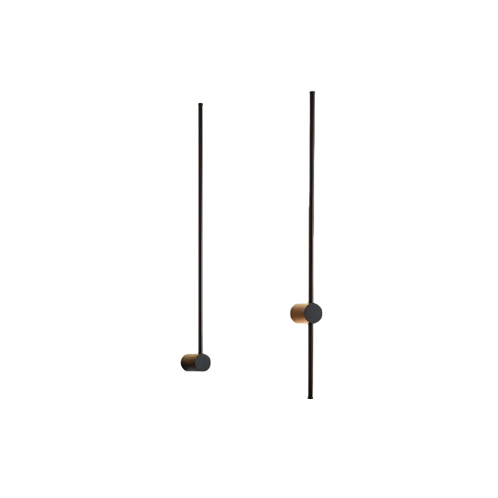 Arcato Minimalist Linear Wall Lamp – Black Modern Light for Living/Bedroom