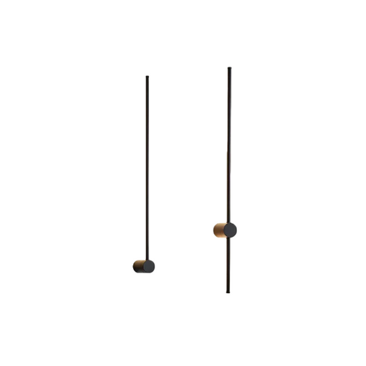 Arcato Minimalist Linear Wall Lamp – Black Modern Light for Living/Bedroom