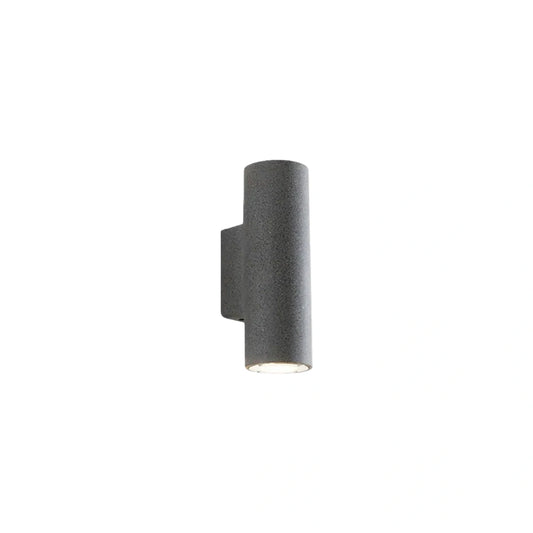 Arcato Modern Outdoor Wall Lamp- Black/White Cement Cylindrical Light for Courtyard