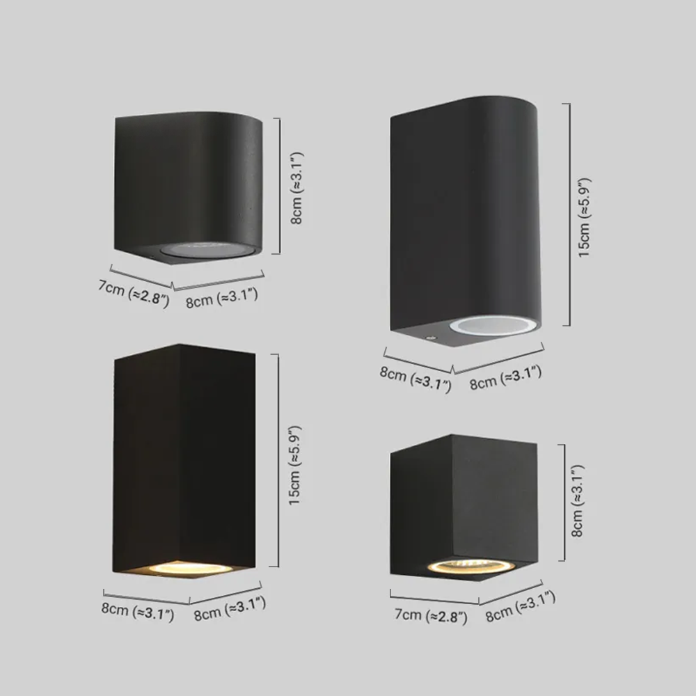 Minimalist Square Outdoor Wall Lamp