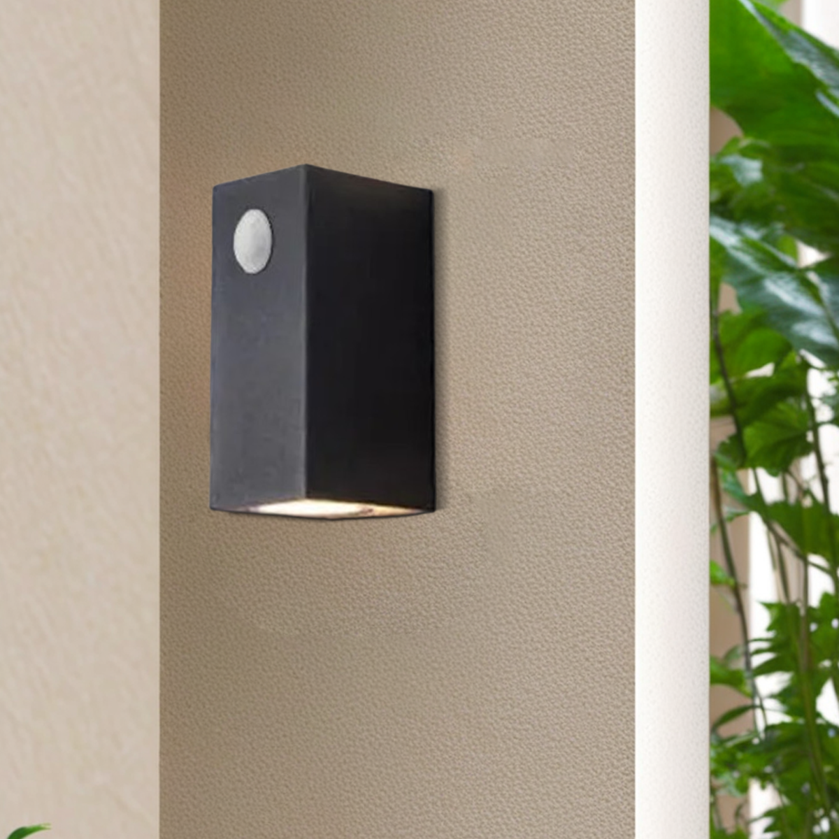 Minimalist Square Outdoor Wall Lamp Sensor