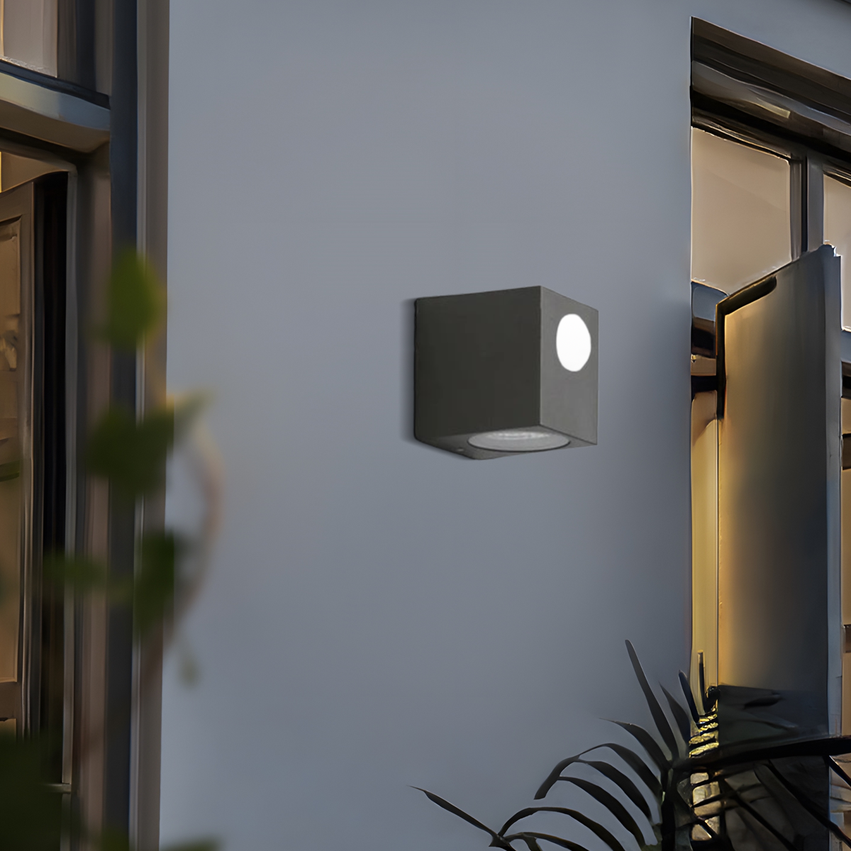 Minimalist Square Outdoor Wall Lamp Sensor