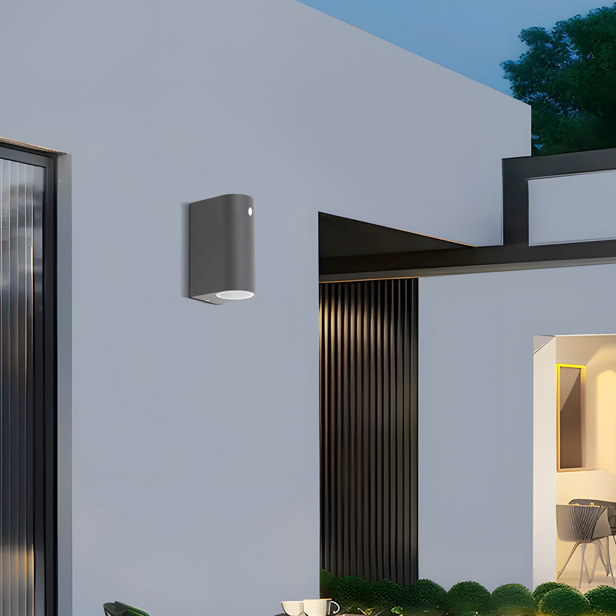 Minimalist Square Outdoor Wall Lamp Sensor
