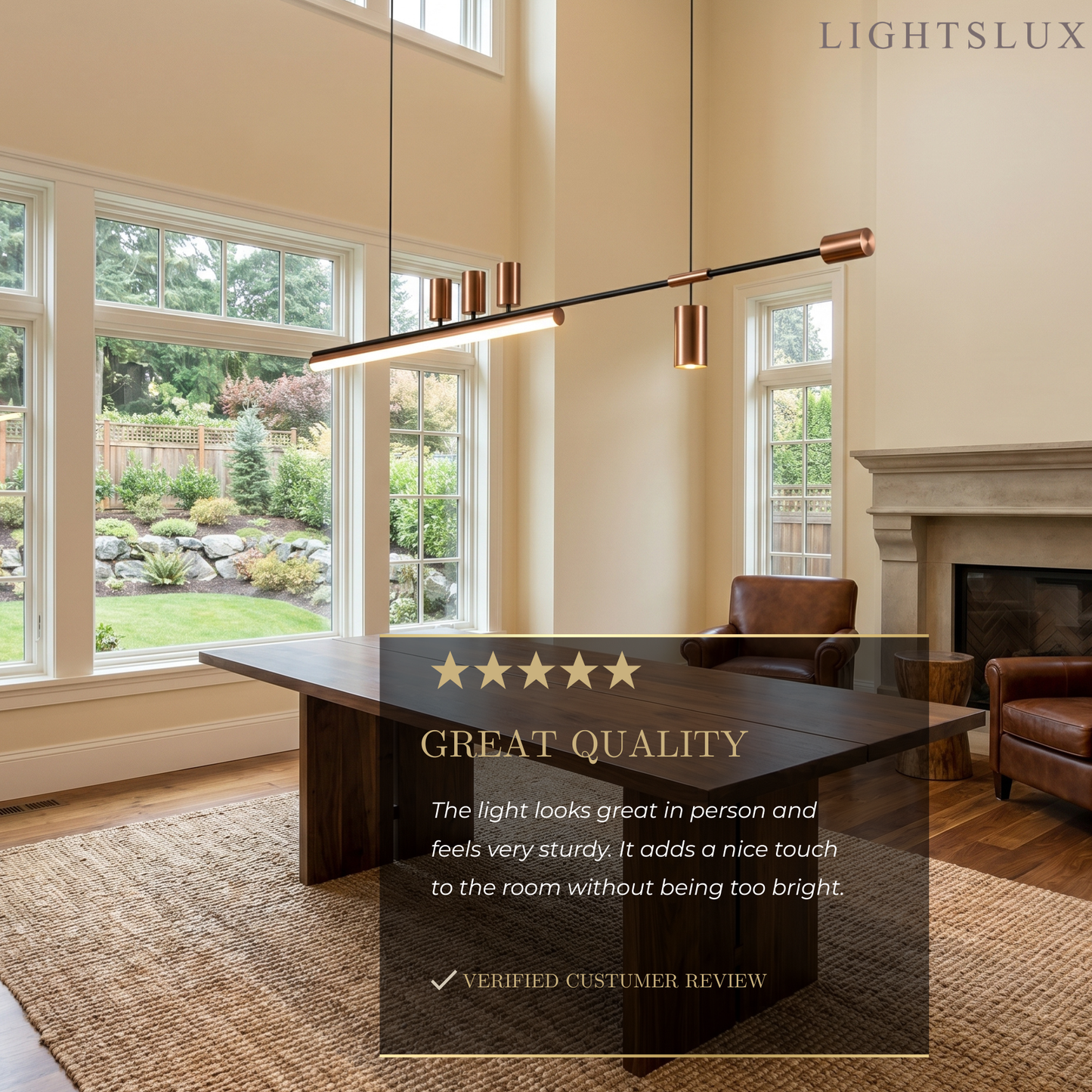 Arcato Minimalist Linear Pendant Light