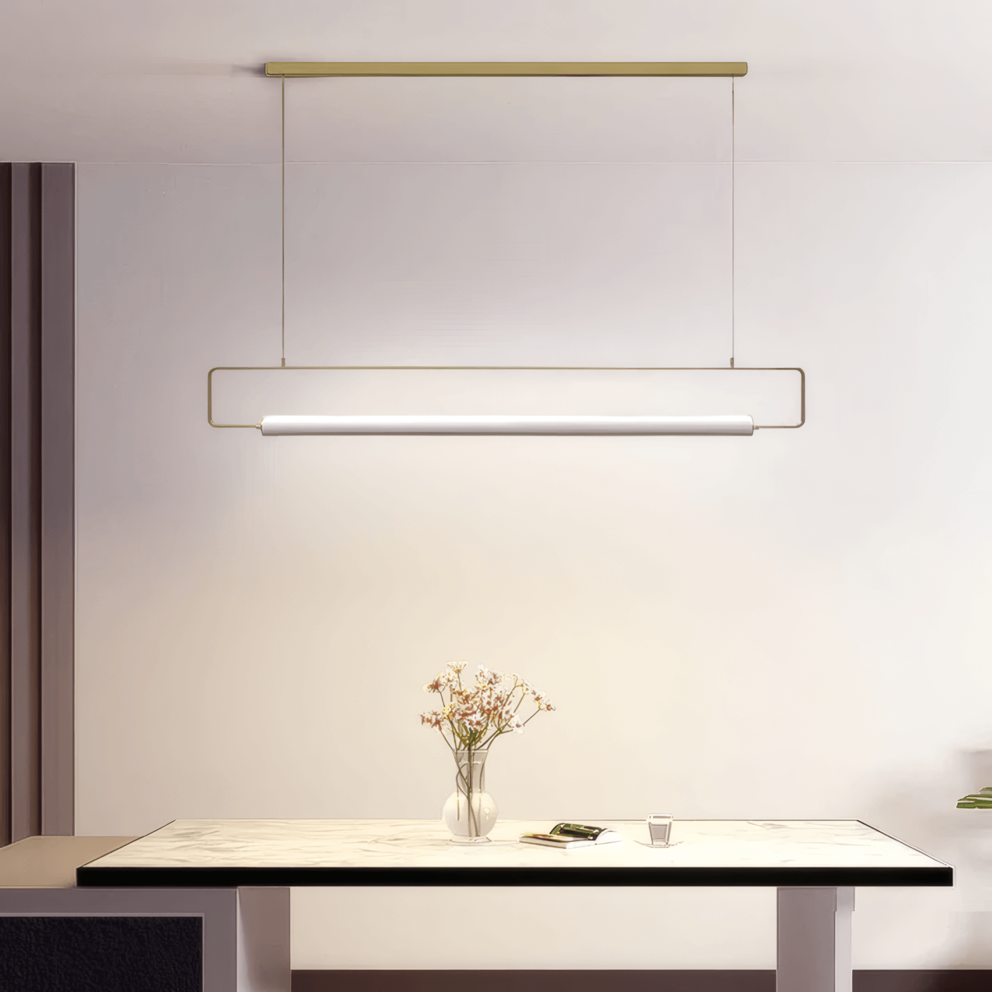 Minimalist Rectangular Pendant Light