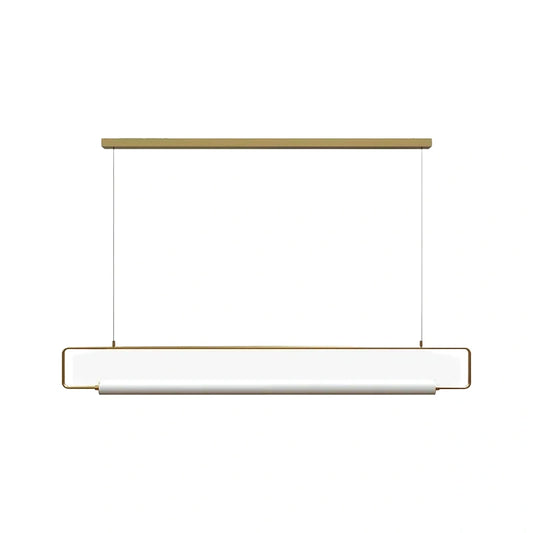 Arcato Minimalistische rechteckige Pendelleuchte – Metall &amp; Acryl für die Küche