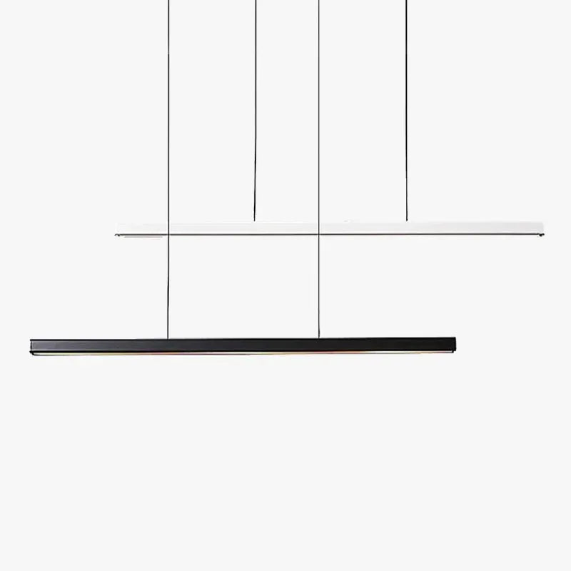 Minimalist Black/White Linear Pendant Light 