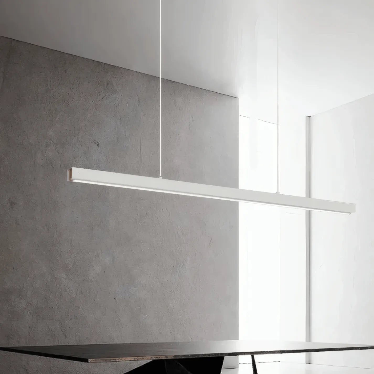 Minimalist Dimmable Linear Pendant Light