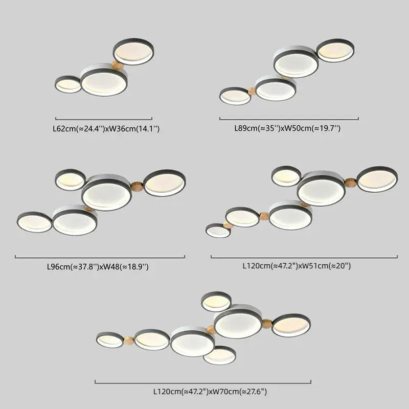 Modern Round Ceiling Light Size