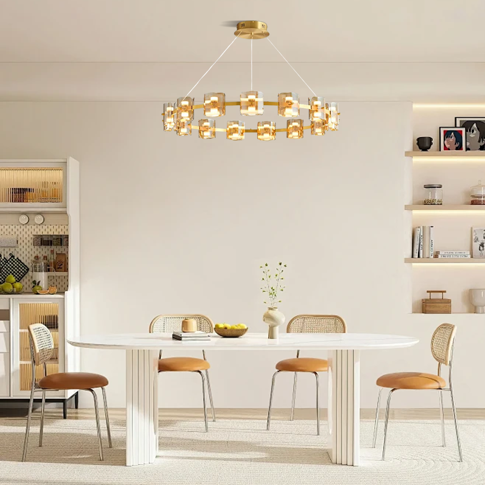 Excelis Royal Pendant Light - Gold/Black Metal