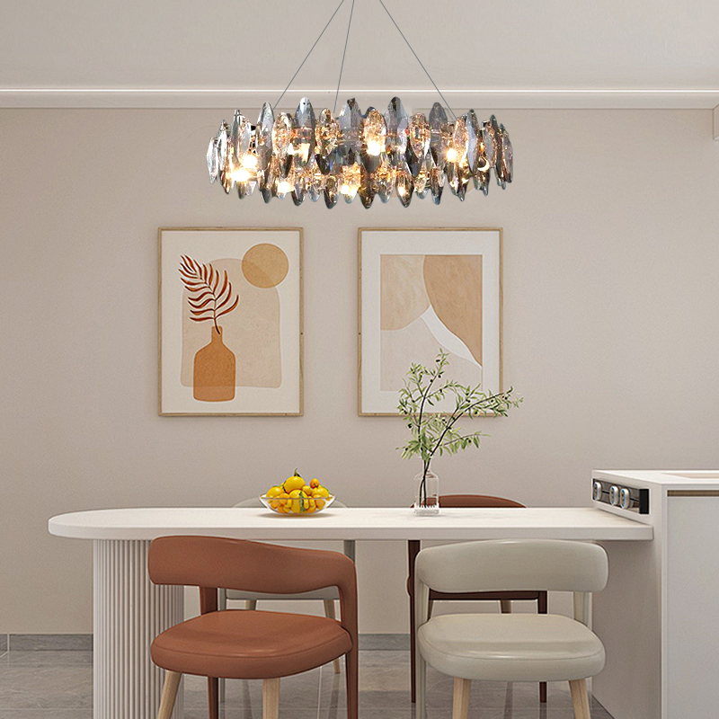 Royal Crystal Pendant Light for Dining Room