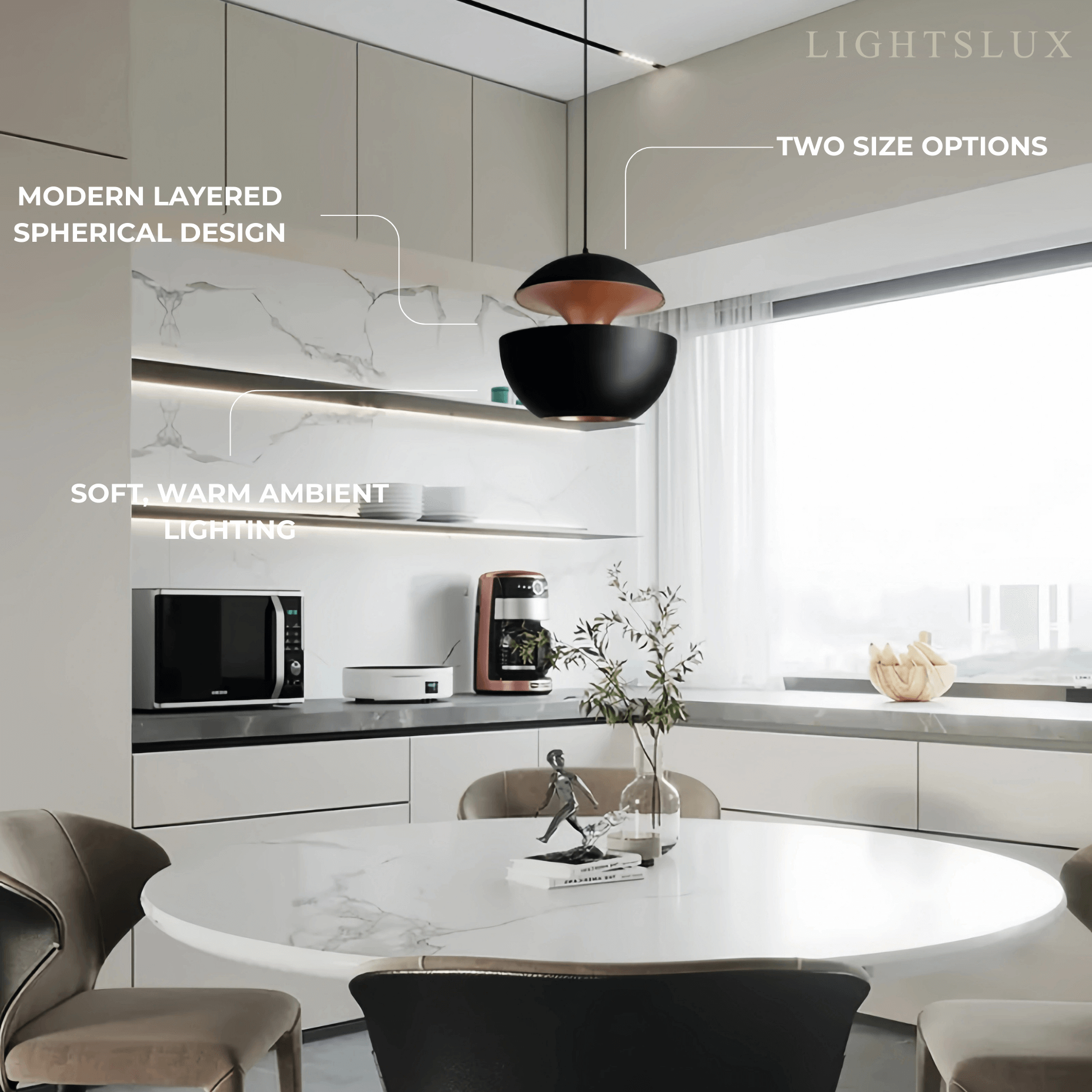 Irondale Modern Globular Pendant Light 