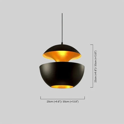 Modern Globular Pendant Light Size