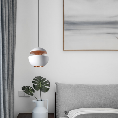 Modern Small White  Globe Pendant Light for Bedroom
