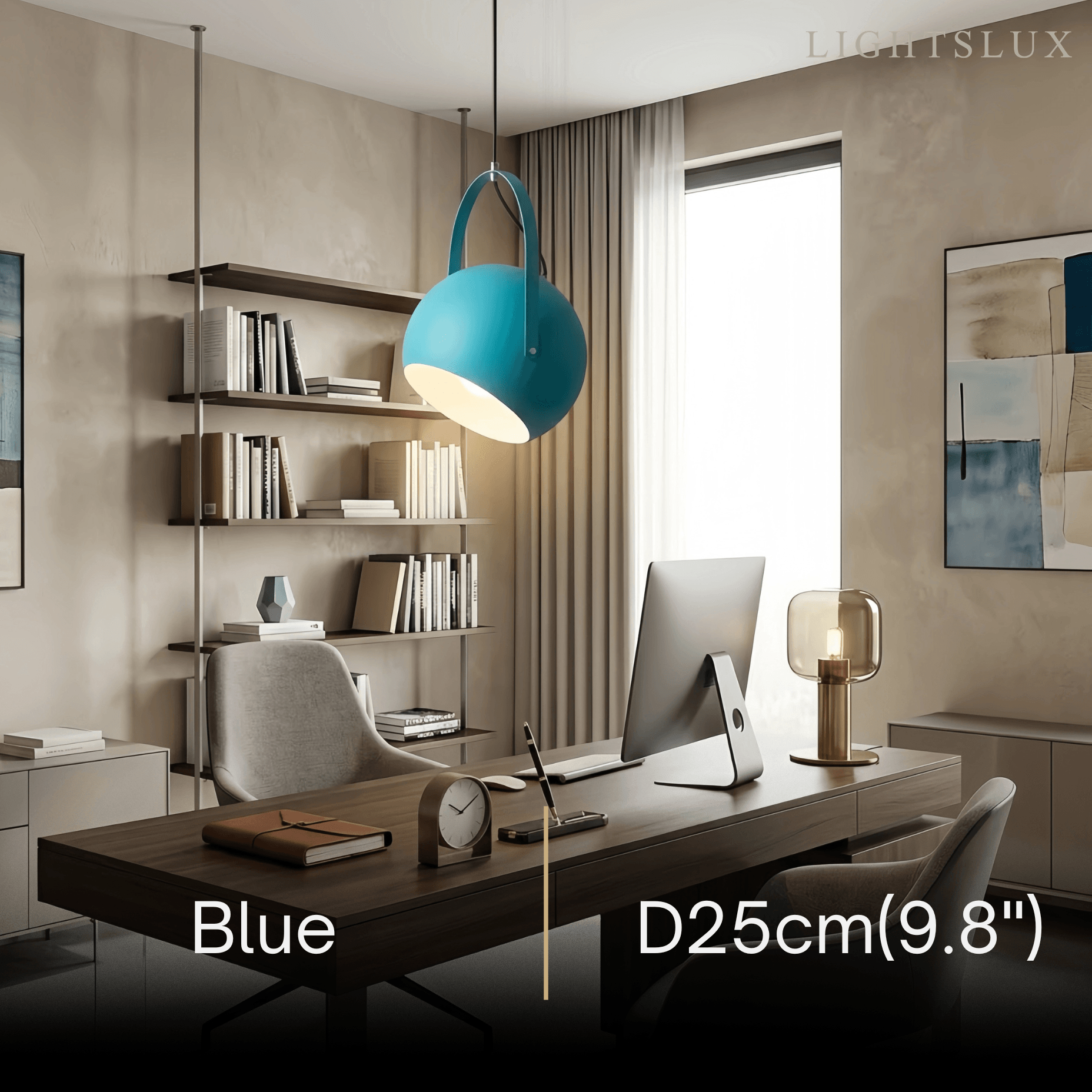Morandia Nordic Art Deco Pendant Light — 5-Color Metal for Bedroom