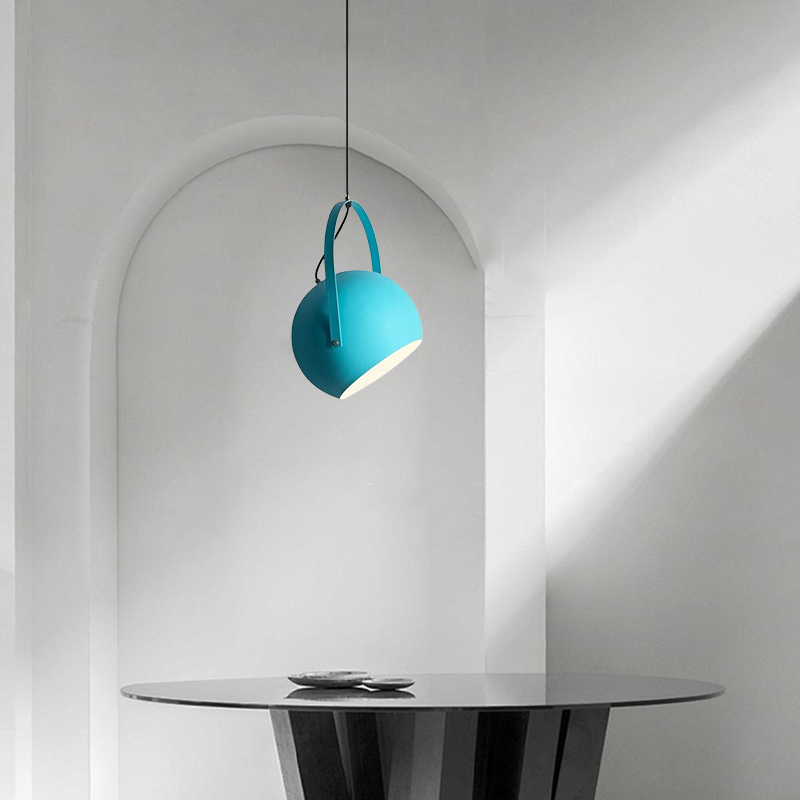 Nordic Art Deco Blue Pendant Light for Dining Room