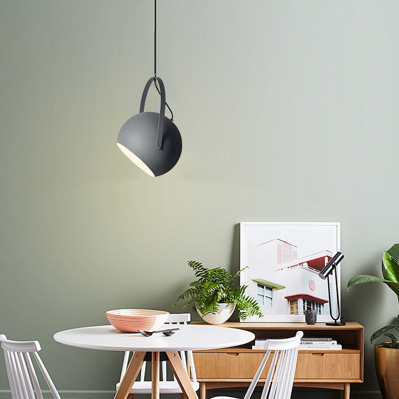 Nordic Art Deco Gray Pendant Light for Dining Room