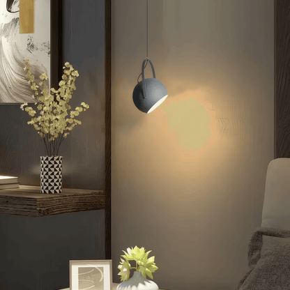 Nordic Art Deco Gray Pendant Light for Bedroom