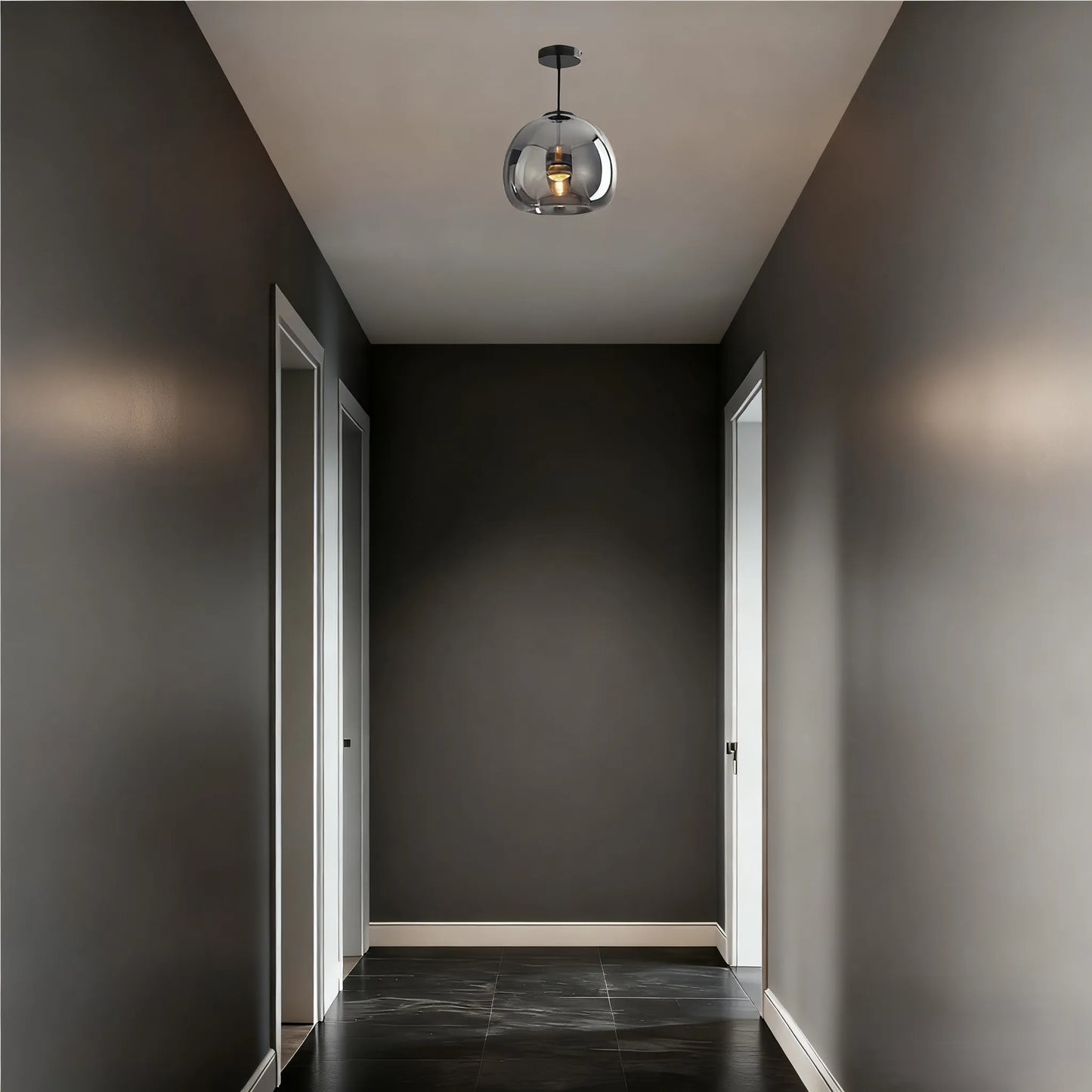 Pendant Light – Black/Gold for Hallway