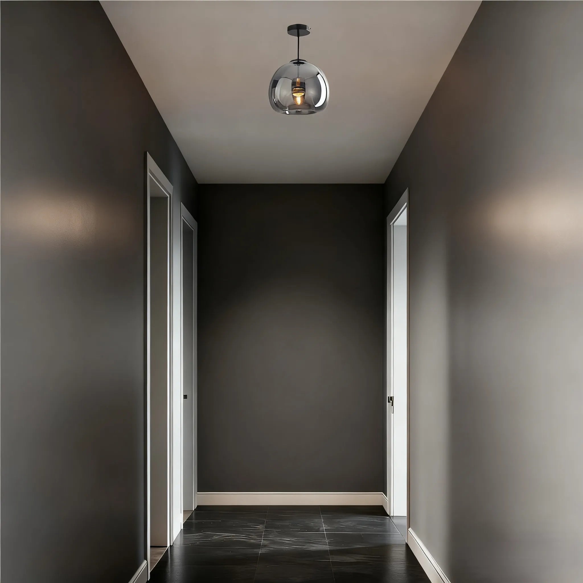 Pendant Light – Black/Gold for Hallway