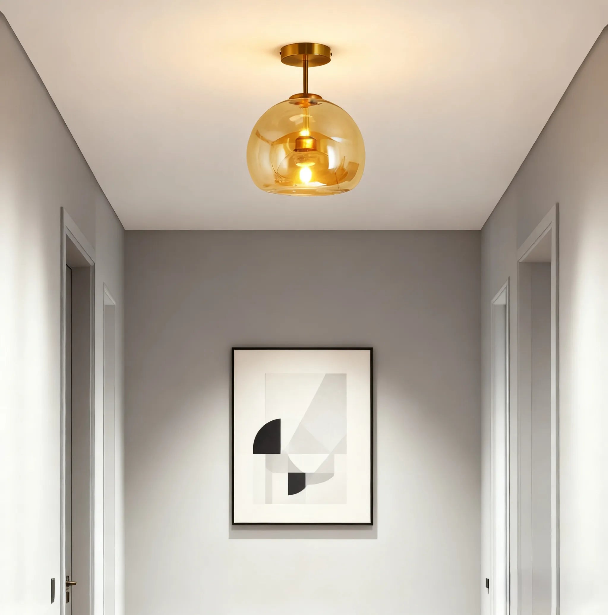 Ceiling Light/Pendant Light – Black/Gold for Hallway